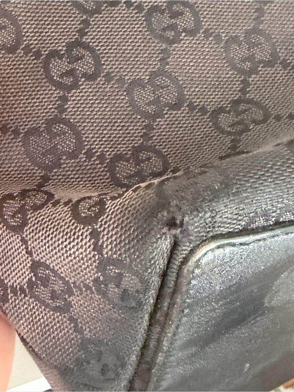Gucci GG Monogram Canvas Tote Bag – Brown/Black - Picture 8 of 16